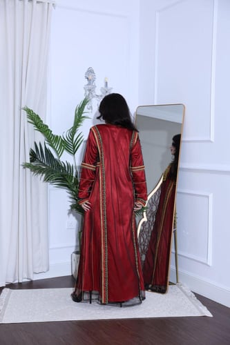 جلابية قطعتين من التل و الساتان بعراقة الماضي السع...