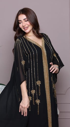 جلابية راقية بتطريز نخلة