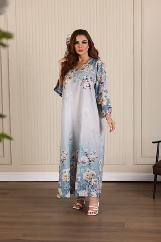 جلابية روز مطرزة وأنيقة