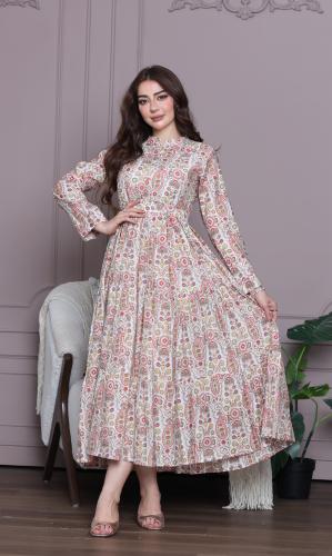 جلابية قطن مشجرة برسمة الروبيان