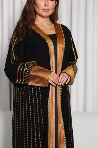 جلابية عسيرية موديل عباية مفتوحة