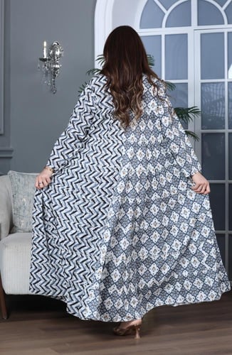 جلابية كلوش قطن 100% بتشكيلة نقوشات رائعة