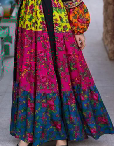 جلابية شالكي ممزوجة بخامة الكريب البحريني