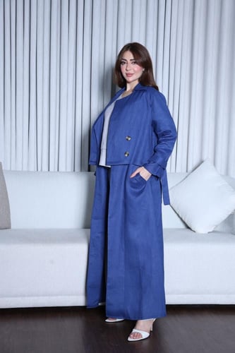 جلابية اربع قطع لينن أنيقة – فخامة التنسيق وحرية ا...