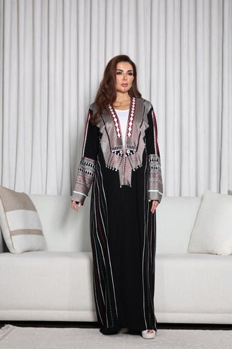 جلابية عسيرية موديل عباية مفتوحة