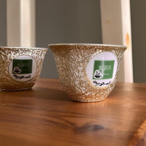 فنجال ياباني فنتج يحمل شعار السعودية | اصدار الثما...