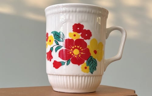 Mug vintage, خزف صناعة الصين