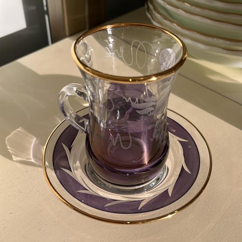 من النوادر طقم كرستال بوهيمي فاخر