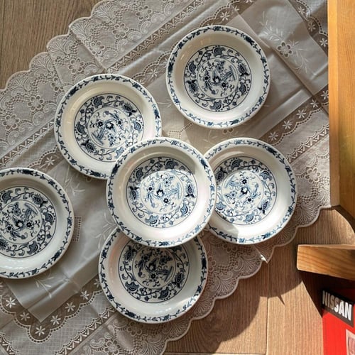 مجموعة من 6 صحون فنتج من نوادر ماركة Nikko اليابان...