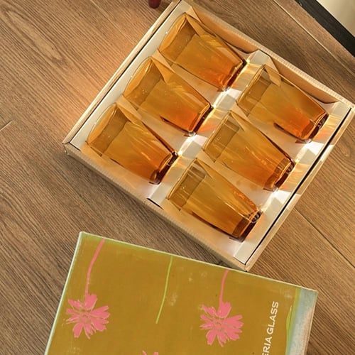 كاسات صناعة يابانية فنتج | ماركة Aderia glass