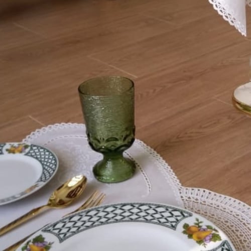 Glass cup قلاص عتيق صناعة أمريكية