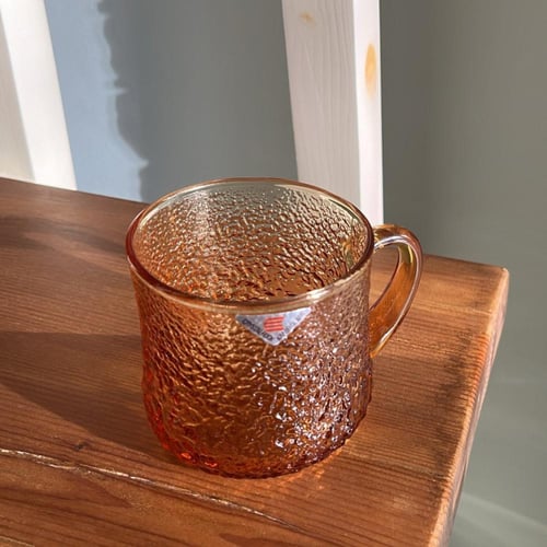 كوب زجاجي ياباني فنتج – لون كهرماني من Kamei Glass...