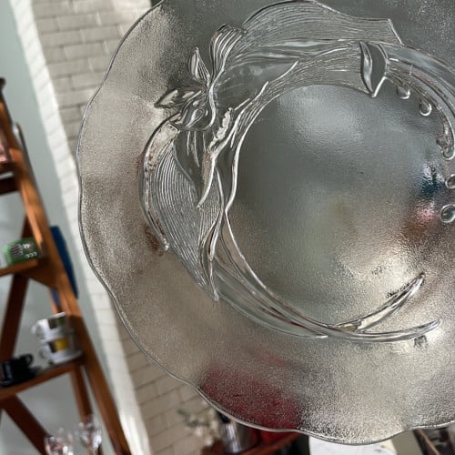 صحن زجاج فنتج صناعة اندونيسية