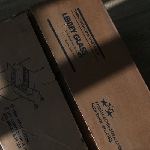 Glass cup كأس libbey من نوادر السبعينات