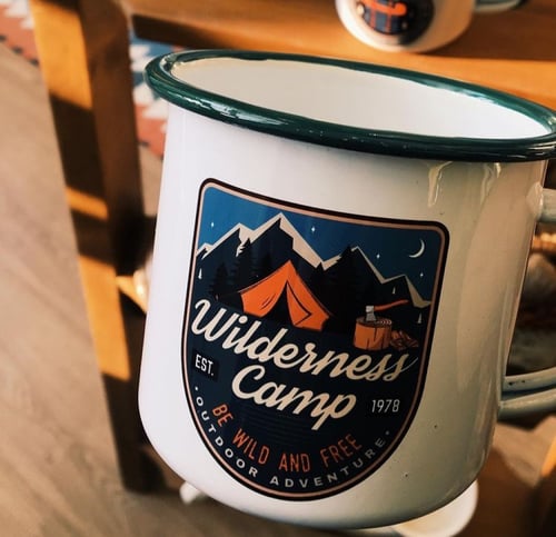 كوب معدني بطباعة حصرية