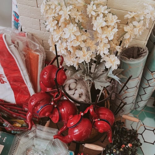 metal teapots ابريق غضار اصدار قديم - حجم صغير