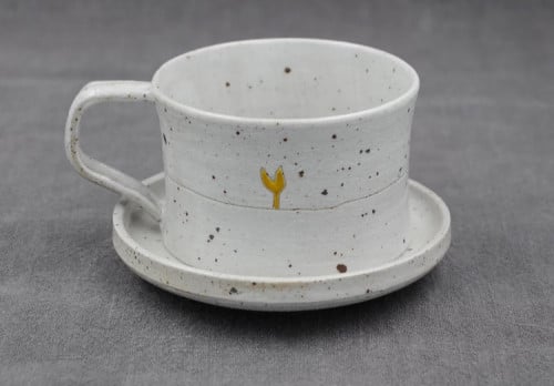 كوب خزف صناعة يدوية