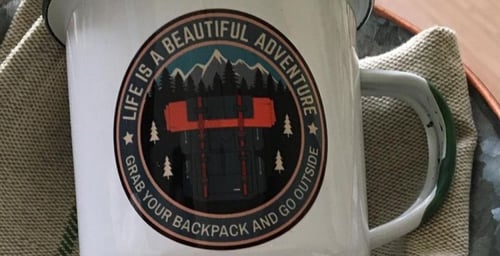 كوب معدني بطباعة حصرية