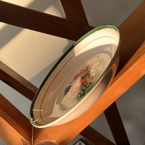 صحن خزف حجري ، اصدار قديم