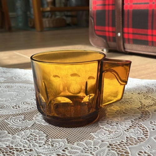 من أكواب لون الكهرمان الصناعة الكورية