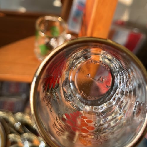 Teacup بيالات شاي فنتج نمط عنقود العنب