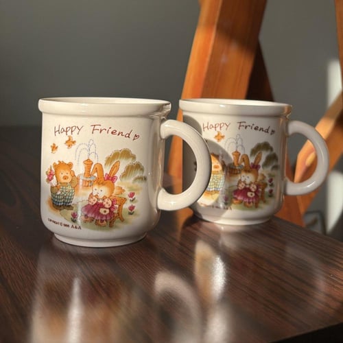 كوب خزف صناعة يابانية فنتج ونادر اصدار 1986