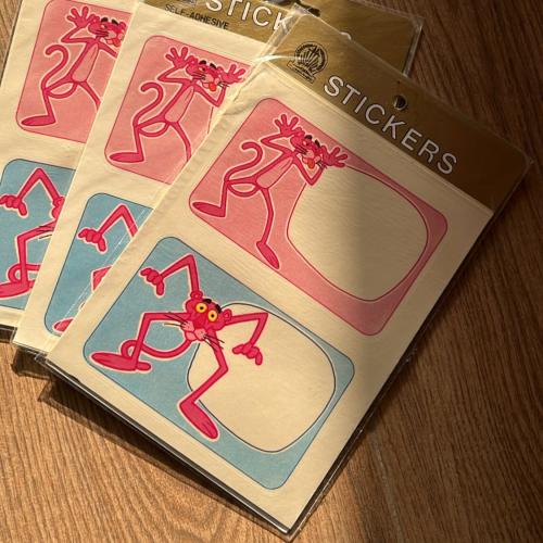 Vintage Name Sticker | Pink Panther