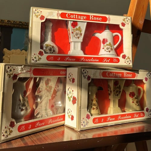 طقم من 3 تحف صغيره / فنتج ونادرة