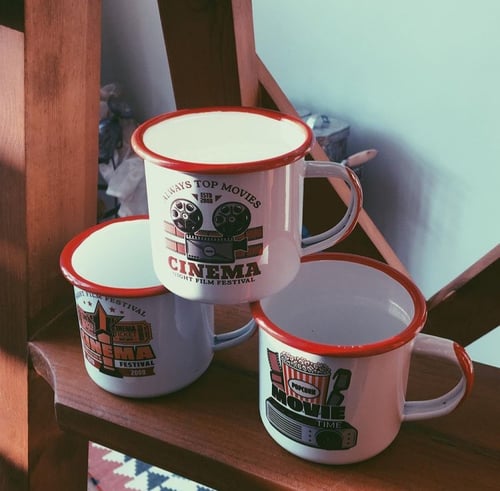 كوب معدني بطباعة حصرية