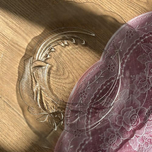 صحن زجاج فنتج صناعة اندونيسية