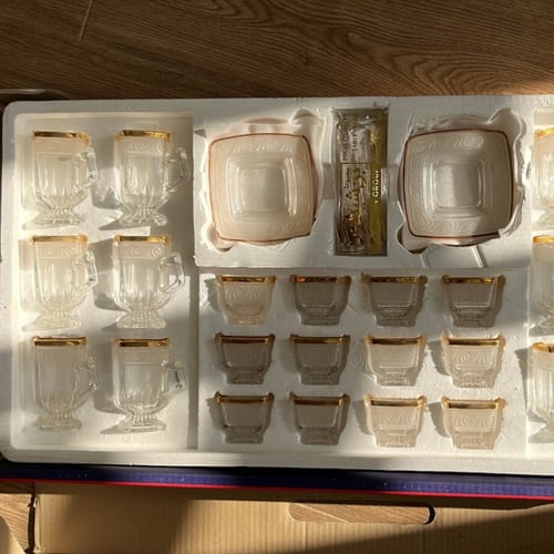 طقم فناجين شاي وقهوة (أمواج)