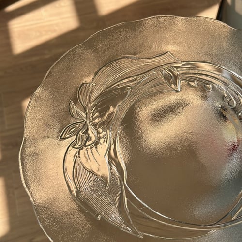 صحن زجاج فنتج صناعة اندونيسية