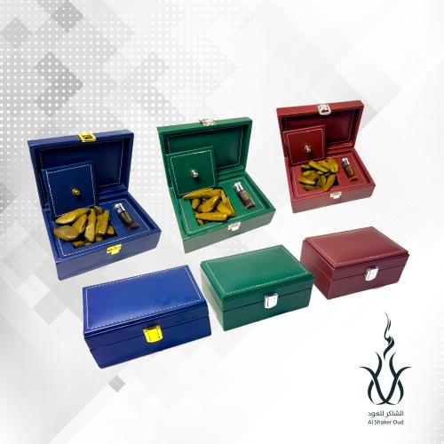 علبه هديه فاخرة - تحتوي على أوقية عود مروكي طبيعي...