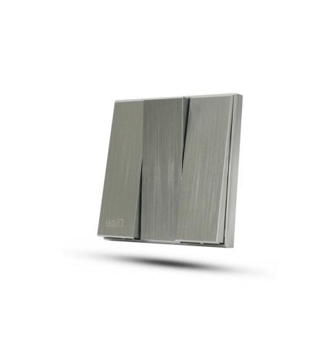 مفتاح ثلاثي بيانو رمادي خشّابي