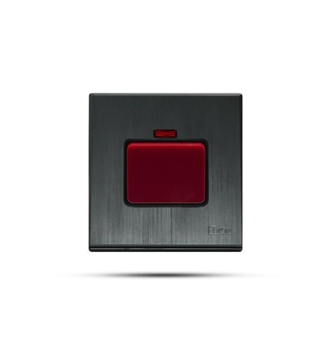 مفتاح مكيف بيانو أسود خشّابي