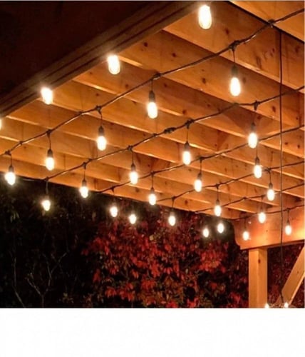 عقد زينة وتر بروف 100متر 200 لمبة + 200 لمبة كورة...