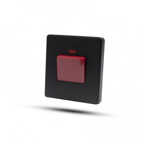 مفتاح مكيف بيانو أسود خشّابي