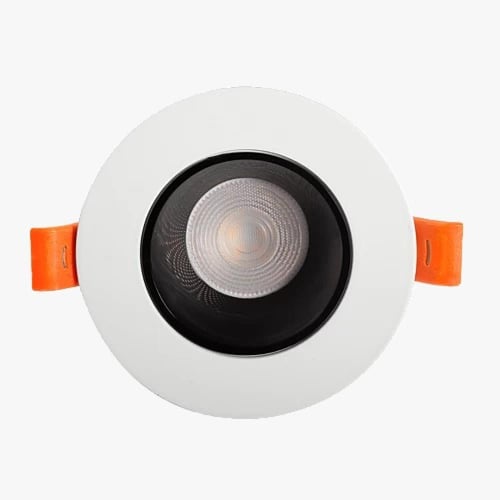 كشاف أبيض دفن COB مانع توهج أبيض - أسود 7 سم 7 وات