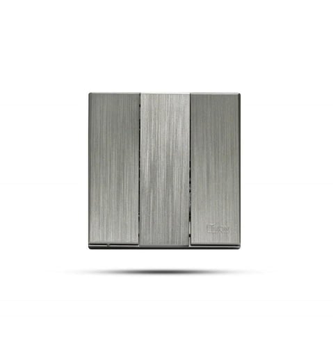 مفتاح ثلاثي بيانو رمادي خشّابي