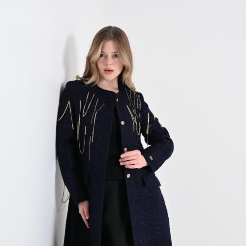 Elegance tweed -blazer abaya