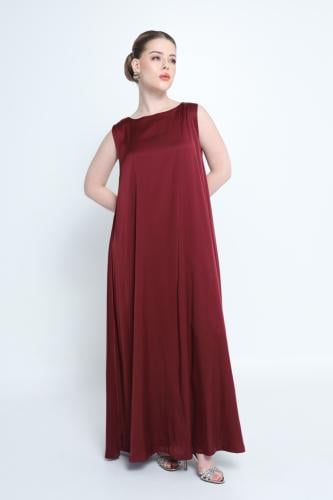 Burgundy dress