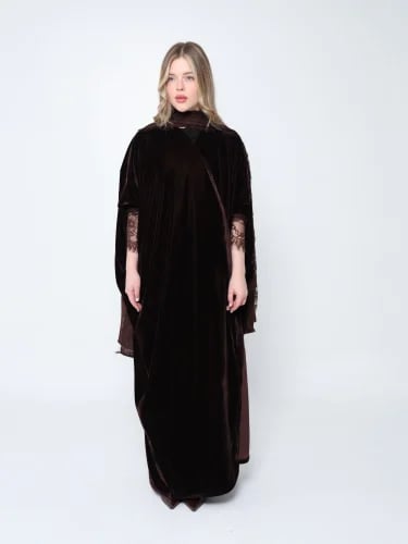 Choco-Bisht Abaya