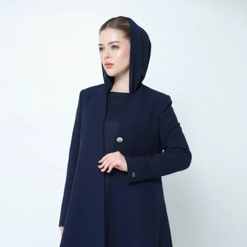 Azure-Blazer abaya