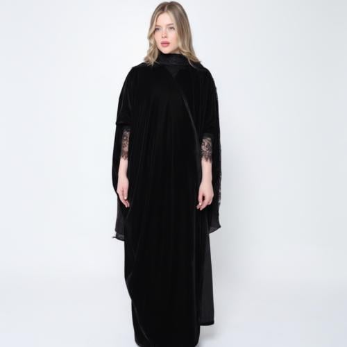 Dark-Bisht Abaya
