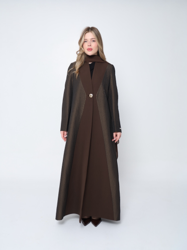 Choco-Blazer Abaya