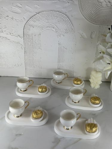 صحن تقديم ضيافة قطعتين