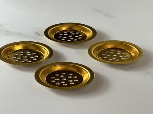 حديد مباخر مقاس 6 سم لون ذهبي. الاكثر طلب للقوالب