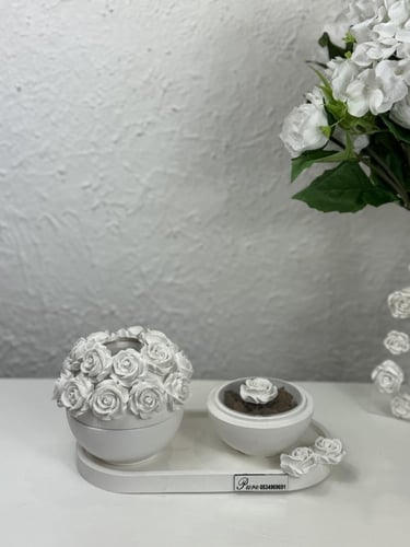 طقم مبخرة لازورد الورد