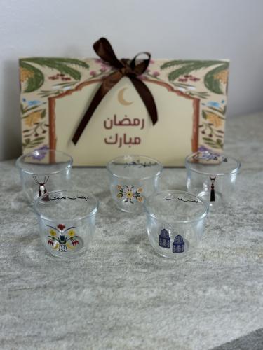 بوكس فناحين رمضاينه شفافه ٦ فنجان