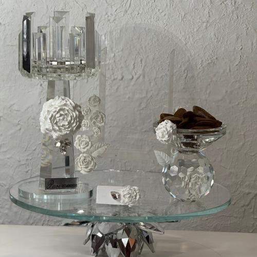 بكج مبخرة العروس كريستاليه بالورد